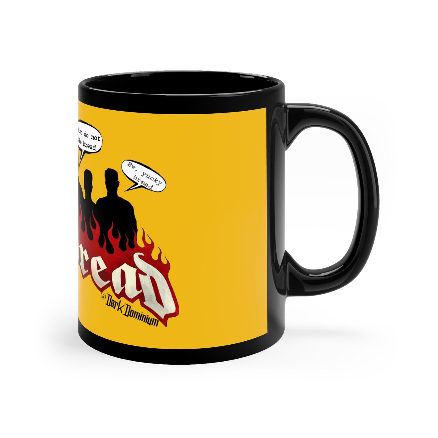 Hate Bread 11oz Black Mug