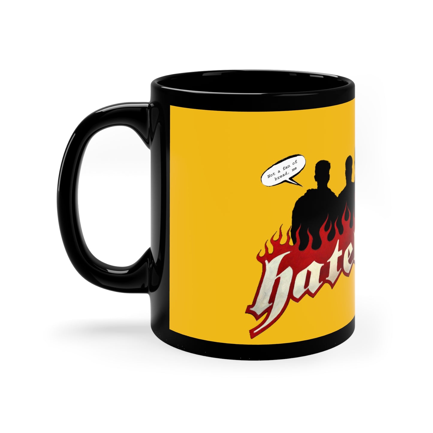 Hate Bread 11oz Black Mug